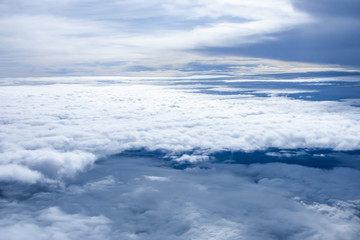 The beautiful  sky from the aeroplan