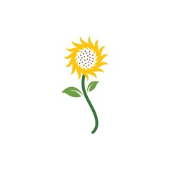Sunflower logo icon vector