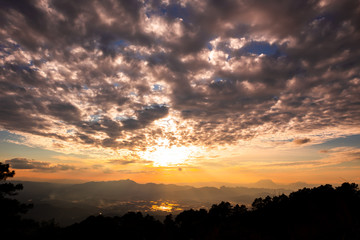 The Mountain at The Sunrise
