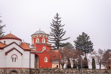 orthodox church monastery building.
