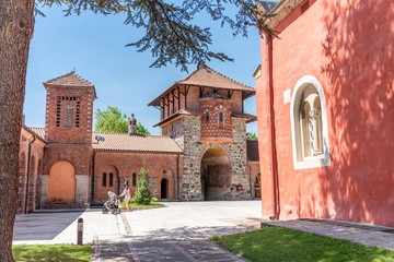 orthodox church monastery building.