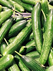 Cucumbers for food patterns