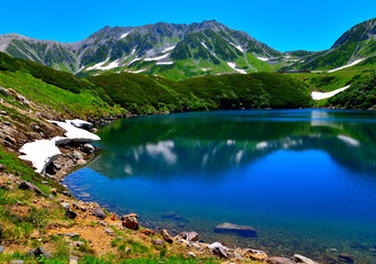 Fototapeta na wymiar 北アルプス立山の美しい風景