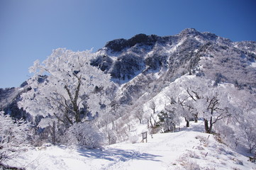 Fototapeta na wymiar 西日本最高峰の石鎚山1982ｍ