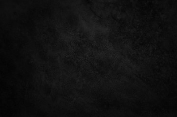 Dark concrete textured wall background.black grunge cement wall texture for interior design. dark edges.copy space for add text.	