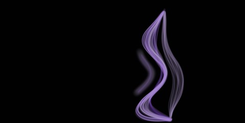 Obraz na płótnie Canvas mauve lilac smoke on black background