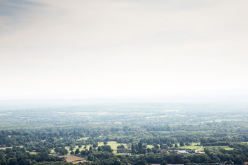view looking across the valley