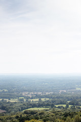 view looking across the valley