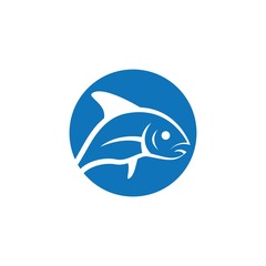 Fish logo template icon