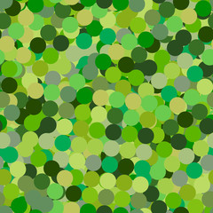 Seamless vector dots pattern. Bright green ornament with randomly dots. Point illustration for wrapping paper, web, wallpaper, clothes, textiles, banners, spring and summer designs. Stock background