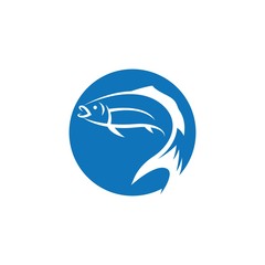 Fish logo template icon