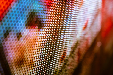 CloseUp LED blurred screen. LED soft focus background. abstract background ideal for design.