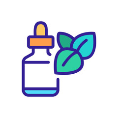 bottle of elixir oregano icon vector. bottle of elixir oregano sign. color symbol illustration