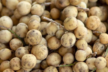 Wollongong fruit,  in the basket for sell at the Thai market. Sweet fruit from Thailand.