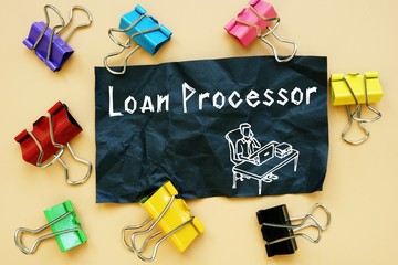 Loan Processor  phrase on the page.