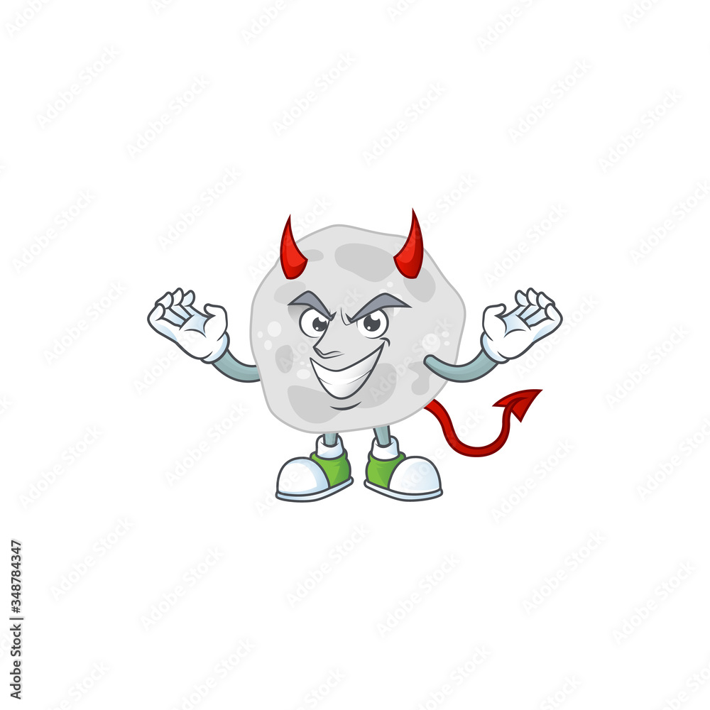 Wall mural A cartoon image of fibrobacteres as a devil character