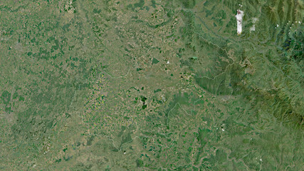 Satu Mare, Romania - outlined. Satellite