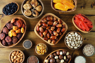 Various ingredients for diet nutrition
