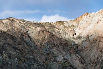 Barren mountains on rocky desert landscape