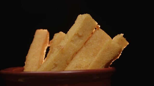 Fried polenta