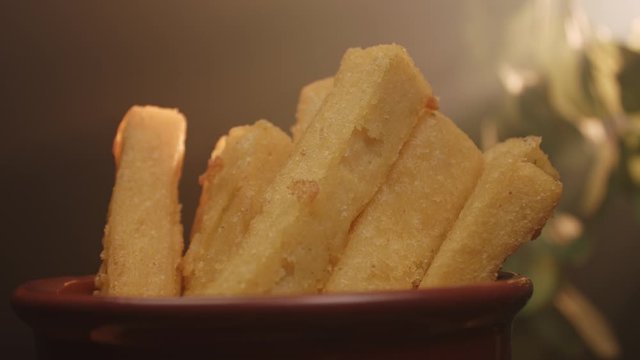 Fried polenta