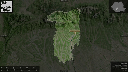 Vâlcea, Romania - composition. Satellite