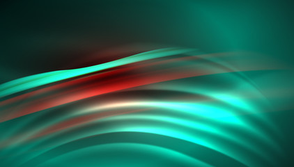 Obraz premium Fluid wave lines background. Trendy abstract layout template for business or technology presentation, internet poster or web brochure cover, wallpaper