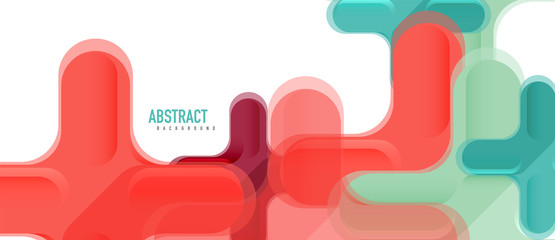 Glossy multicolored plastic style cross composition, x shape design, techno geometric modern abstract background. Trendy abstract layout template