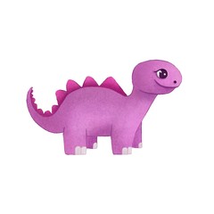 Illustration for children. Cute dinosaur. 