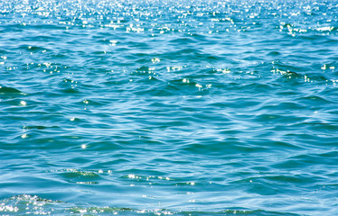 Blue sea water background texture