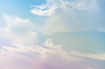 clouds in the blue sky