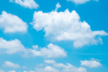 Obraz na płótnie Canvas Beautiful blue sky with clouds for background. Beautiful blue sky.
