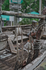 Detail From Ancient Wooden Boat