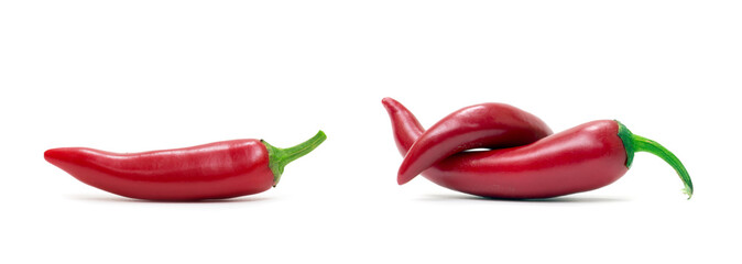 red hot chili pepper isolated on a white background