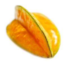 Carambola isolated on a white background.