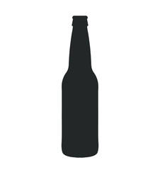 glass beer bottle icon shape symbol. Vector illustration image.  Isolated on white background.  - obrazy, fototapety, plakaty