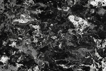 Abstract black marble stone texture for background.