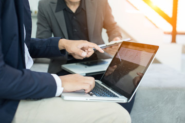 man working on laptop