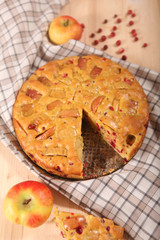 apple pie with apple and cranberry
