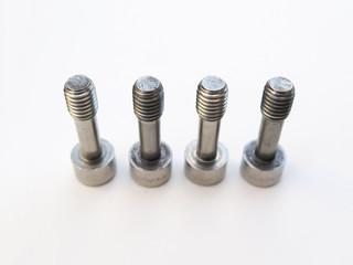 Hexagon socket head cap screw isolated on white background