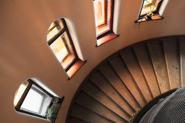 The main staircase round interior, Saint Petersburg