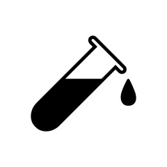 lab tube - chemistry icon vector design template