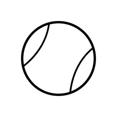 tennis ball - sport icon vector design template