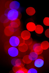 bokeh on a colored background