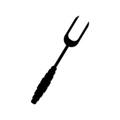 Grill fork icon vector simple design