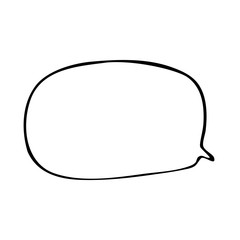 Doodle Speech bubbles. Insert your own text to describe the conversation.