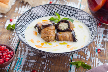 eggplant with nadugi filling
