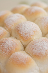 自宅でパン作り　ちぎりパン　クローズアップ