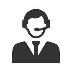Customer assistance icon, Customer care vector