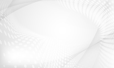 Abstract grey background poster with dynamic waves. technology network Vector illustration.